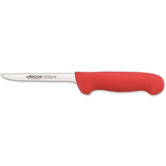 Uitbeenmes - ARCOS - Prof 294022 - NITRUM Roestvrij staal - Ergonomisch rood handvat - 14 cm lemmet