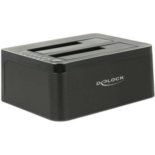 Delock USB 5 Gbps Dual Docking Station for 2 x SATA HDD / SSD with Clone Function