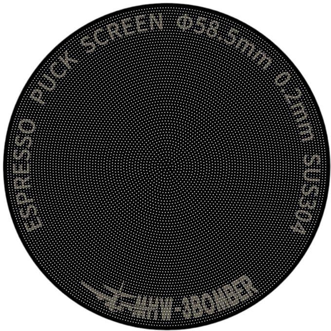 MHW-3BOMBER puck screen titanium - flinterdun - 0,2mm x 58mm