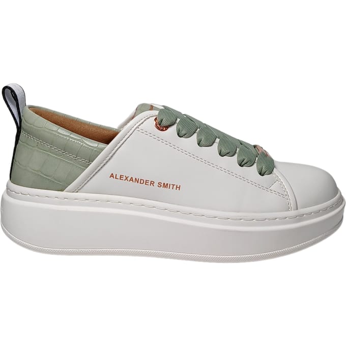 Damesschoenen Alexander Smith Eco-wembley vrouw-witte lichtgroen