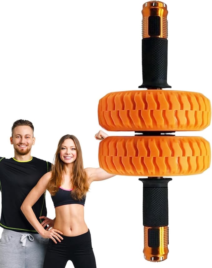 Ab Roller Wiel - Buikspierroller Kernroller - Core Training - Dubbele Wiel Stabiliteit - 15 cm - Niet gespecificeerd