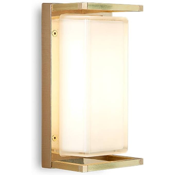 Moretti Luce Buitenwandlamp Ice Cubic 3412, messing natuur
