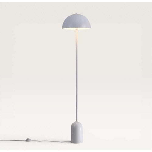 LUSENZ Avela - Staande lamp 150 cm - Wit Metaal - Modern design - Woonkamer lamp - E27 fitting - Met voetschakelaar