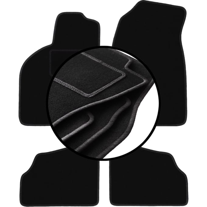 Complete set veloursmatten voor: Saab 9-3 I Aero, liftback, sedan (1998-2002)