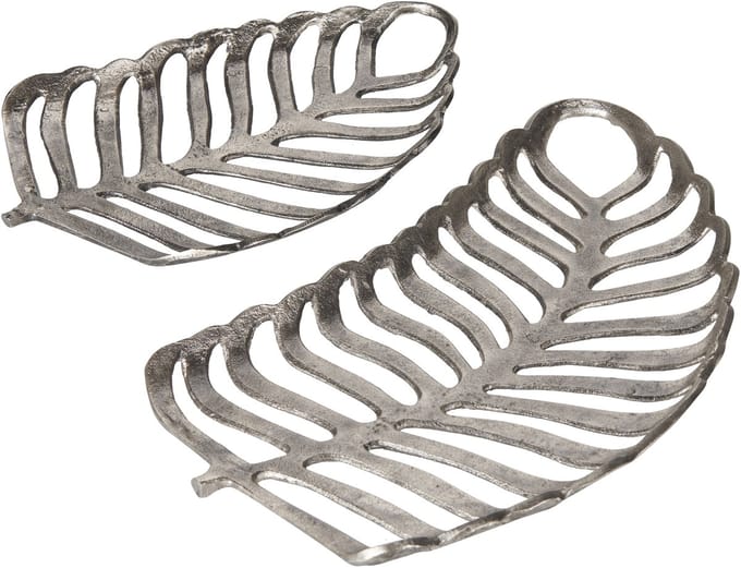 AMNISOS - Decoratieve schaal - Zilver - Aluminium