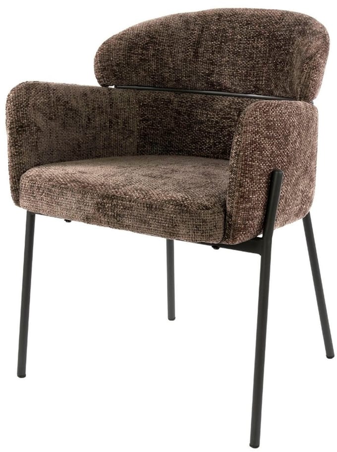 AnLi Style Armstoel Curva Taupe - set van 2