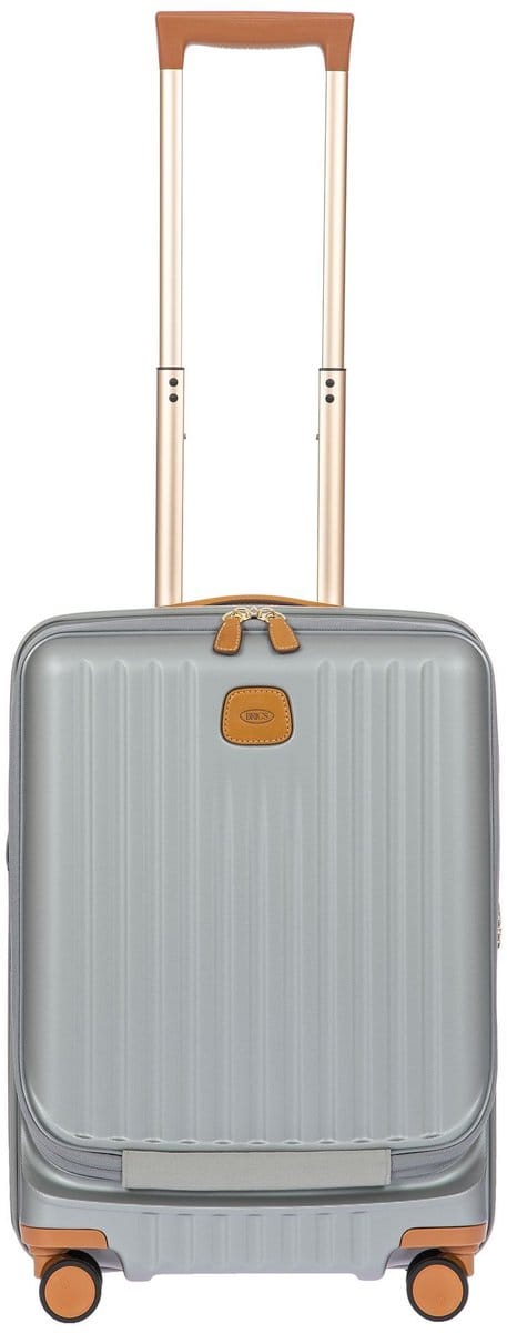 BRIC'S trolley met laptopvak Capri Cabin Trolley Organizer 55 cm / 45 - 52 L Expandable Silver zilverkleurig