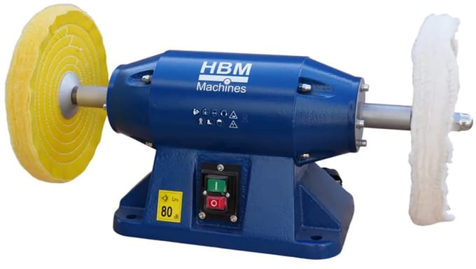 250 mm. Profi Polijstmachine 1500watt 2 Pk.