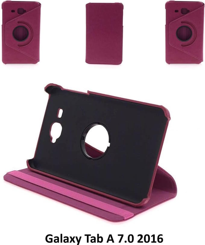 Samsung Galaxy Tab A 7.0 (2016) Draaibare tablethoes Hot Pink voor bescherming van tablet (T285)