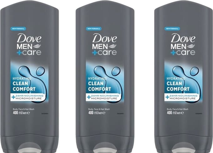 Dove Men+Care Clean Comfort Douchegel XL - 3 x 400 ML