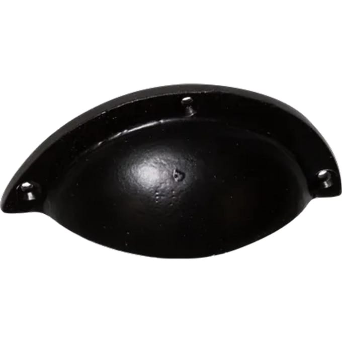 Bertomani Komgreep - Aluminium Zwart - 78mm - 2 Stuks