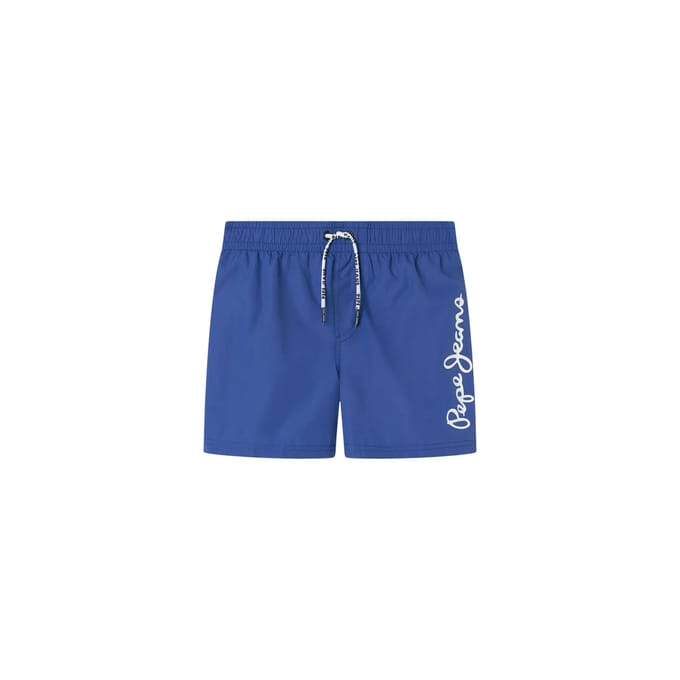 Pepe Jeans Logo Zwembroek Blauw 16 Years Jongen
