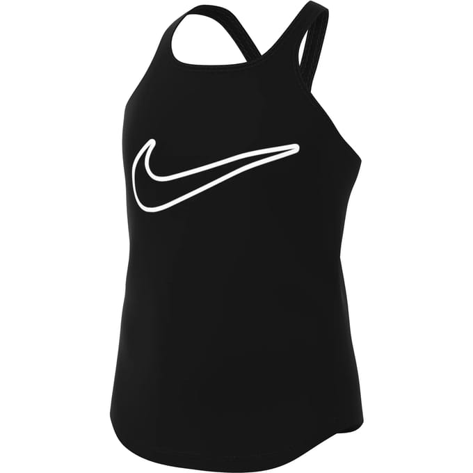 Nike Dri-Fit One Tanktop Meisjes-Zwart