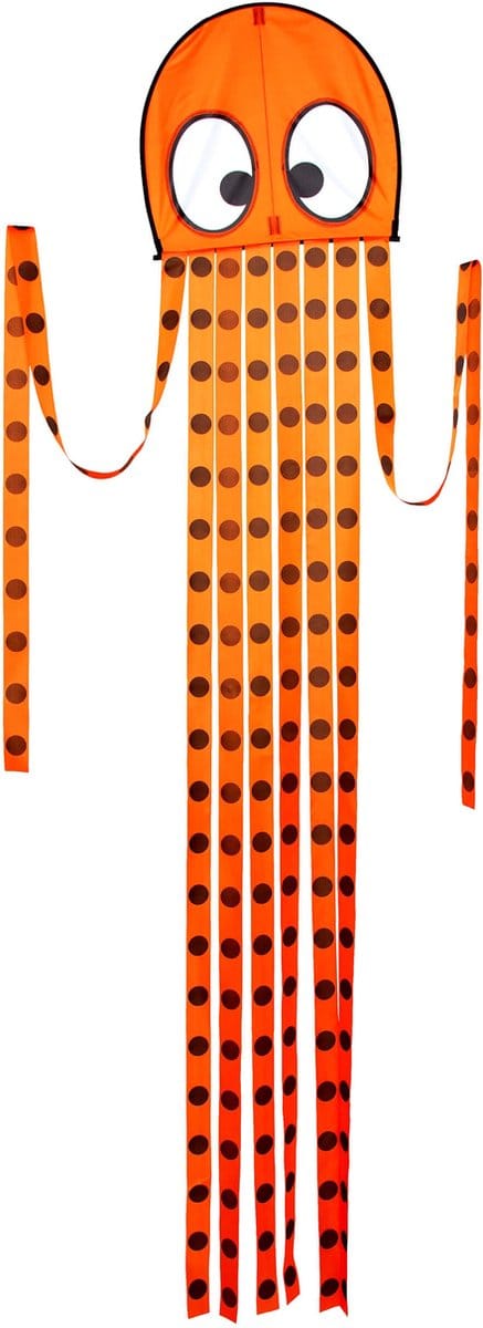 Kindervlieger Wolkensturmer Olli Octopus 1167 Oranje 50 x 200 cm