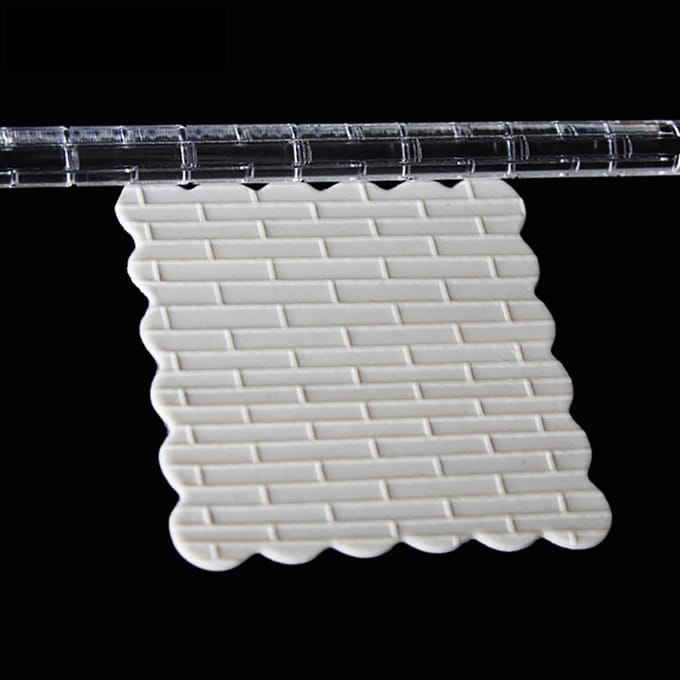 Rouleau à pâtisserie en acrylique de haute qualité Rouleau à pâtisserie Rouleau à fondant Pâte à modeler DIY Gâteau 12# white