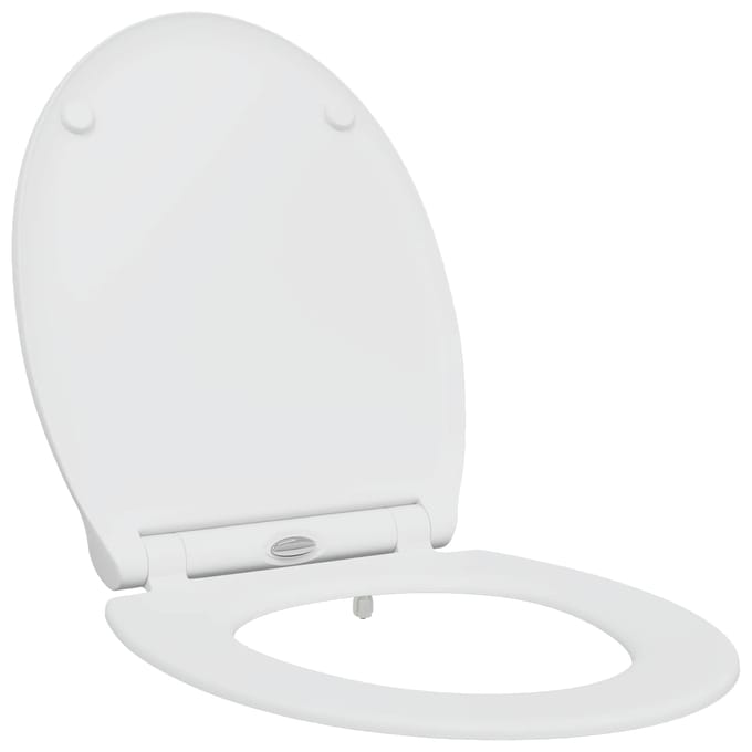 vidaXL - Toiletbril - Wit - 45,5 - x - 37,5 - x - 3,8 - cm - Duroplast