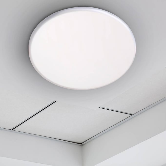 Näve LED inbouwlamp Suma, Ø 21,5 cm, wit, dimbaar, IP44