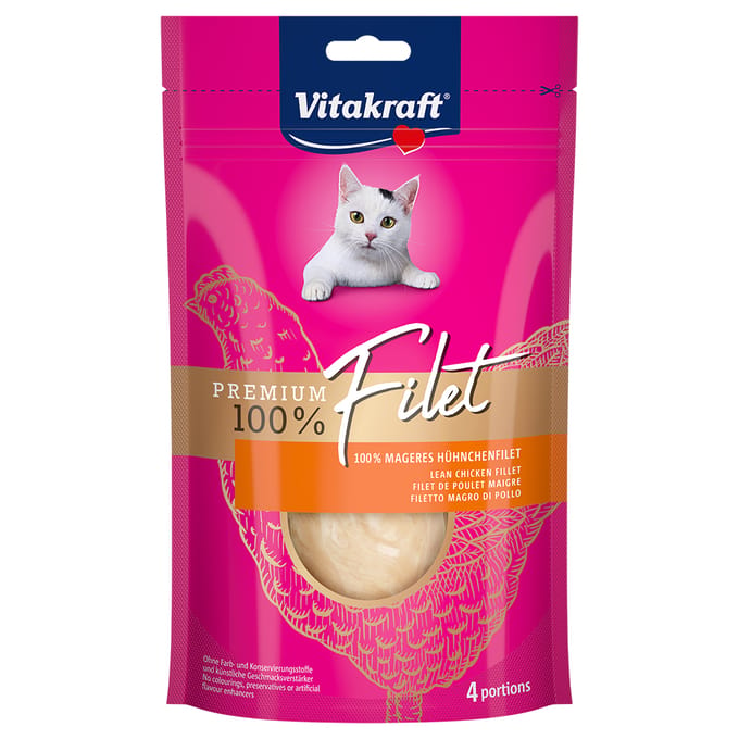 Vitakraft Premium kattensnack - Kip filets - 54 gram