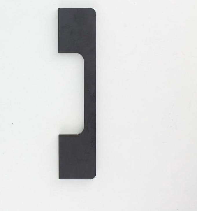 Deurgreep Gaby - zwart - 96 mm