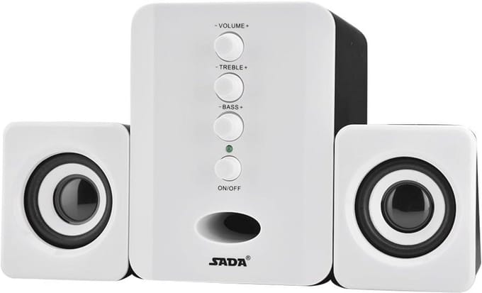 2.1 bekabelde luidspreker met subwoofer voor PC en laptop - Beste geluidskwaliteit