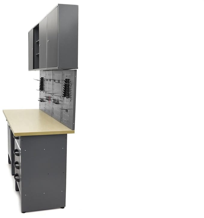 HBM werkbank met deuren 160 x 60 x 200 cm