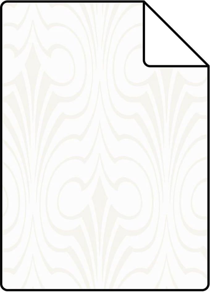 Proefstaal Origin Wallcoverings behang grafische vorm wit - 26,5 x 21 cm - 345917-S