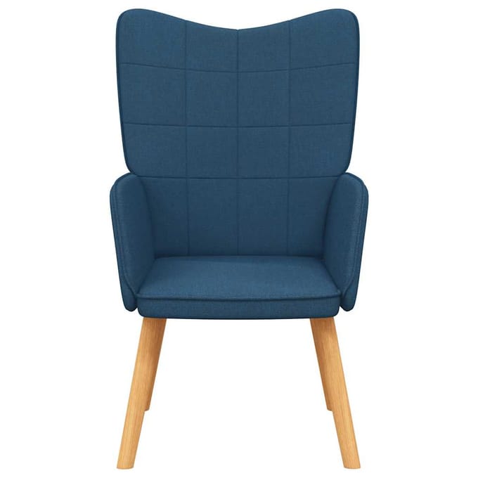 vidaXL - Relaxstoel - stof - blauw