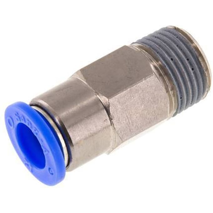 12mm & R1/2'' Zelfsluitende Insteekkoppeling Vernikkeld Messing/PBT Buitendraad 0-10 bar