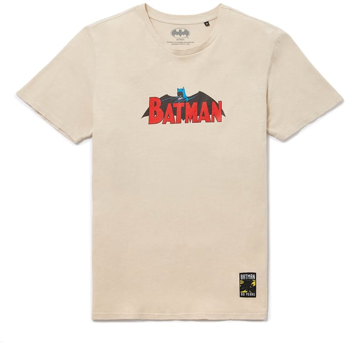 Batman 80th Anniversary 60s Vintage t-shirt - Wit vintage wash - S