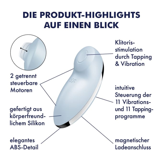 Satisfyer 'Tap & Climax 2', 11 cm