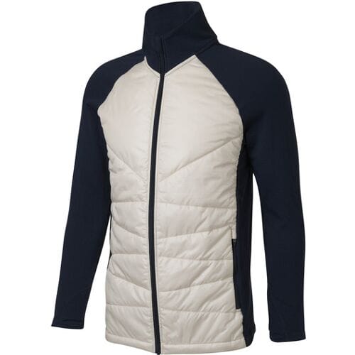 CRIVIT Gewatteerde heren jas Premium (Marineblauw/beige, M)