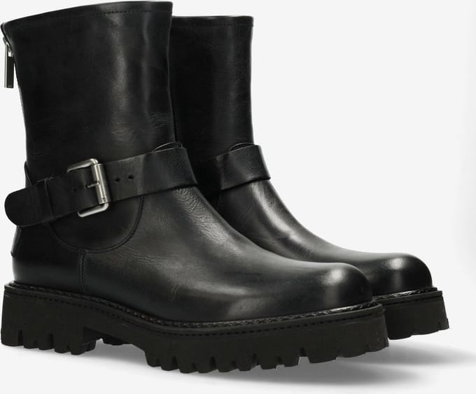 Shabbies Amsterdam - Marjorie Banka Boot Leer Zwart - Maat 39