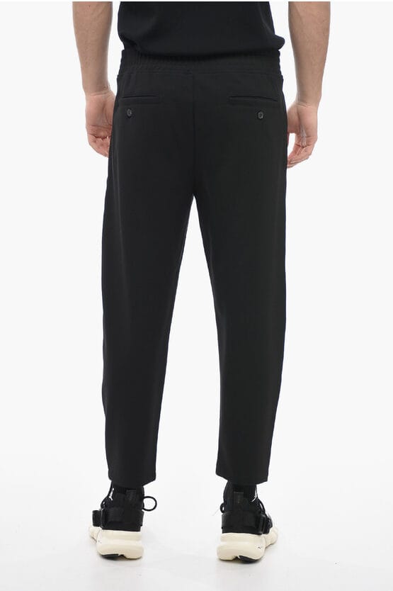 Enkel geplooide slim fit REM + VARSITY joggingbroek