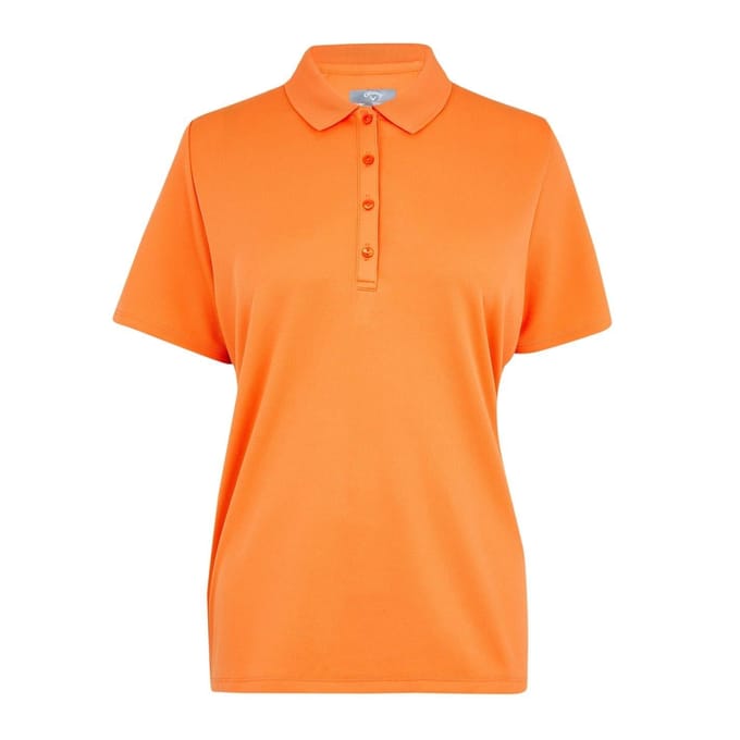 Callaway Dames/Dames Swing Tech Regular Poloshirt met korte mouwen (Nectarine)