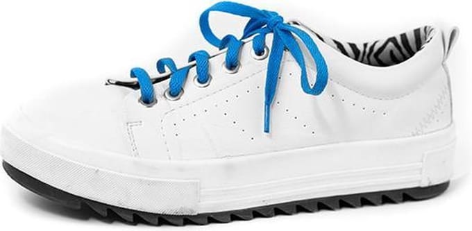 Veters | schoenveters | Sneakerveters | Platte blauwe veters | 100cm | 8 mm breed