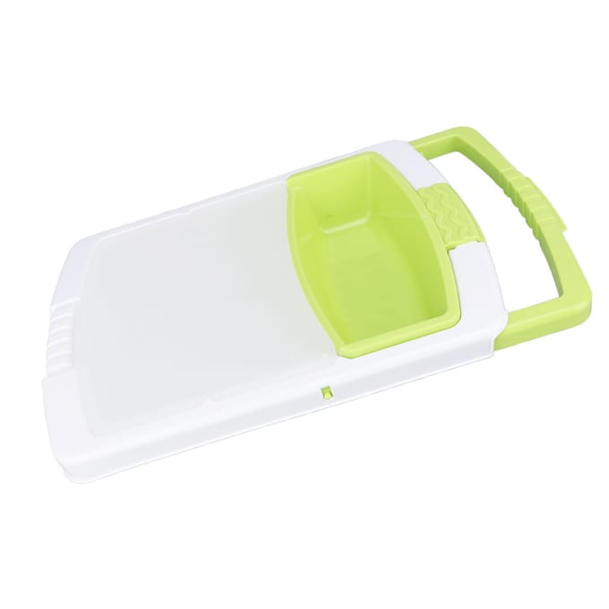 Over de Spoelbak Snijplank Multifunctionele Plastic Snijplank Afdruipmand met Container voor white