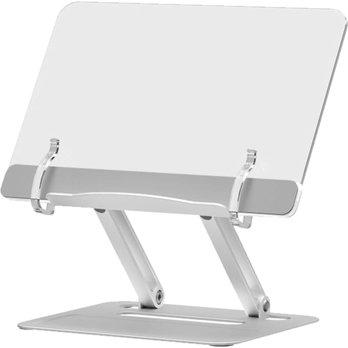 Support de lecture multifonctionnel relevable en alliage d'aluminium pour enfants white