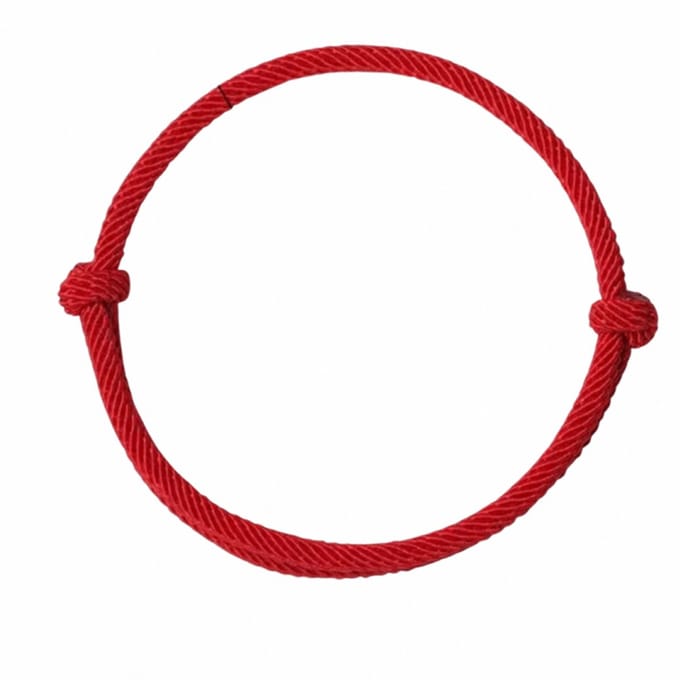 Armband-Rood-Schuifkoord- 2 mm textiel - Charme Bijoux
