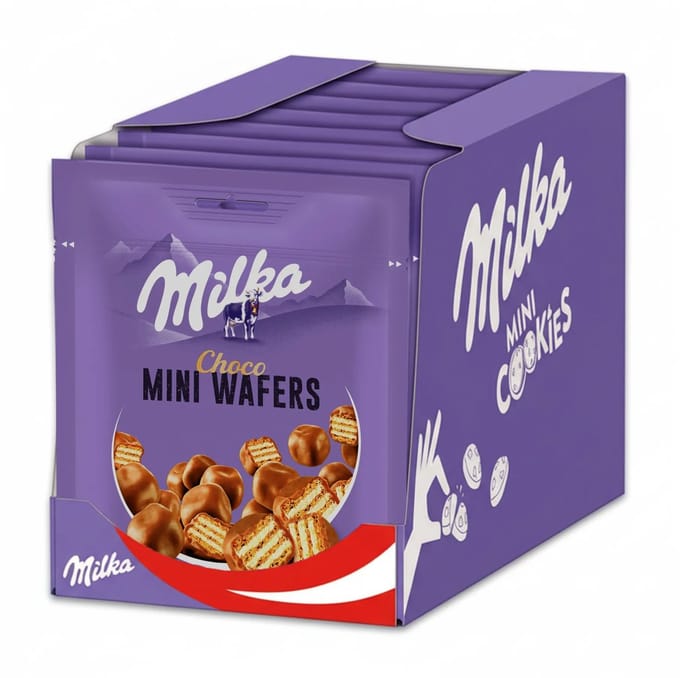 Milka Mini Wafers doosje (8x 110g)