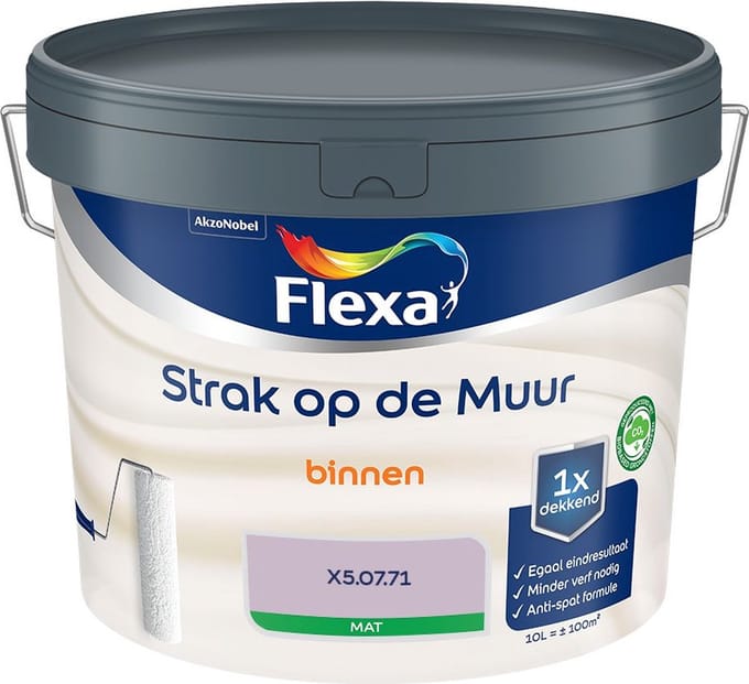Flexa - Strak Op De Muur Binnen Mat - X5.07.71 - Mengverf - 10 L