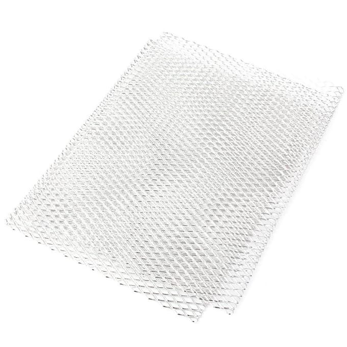 Filet de calandre en aluminium de Style losange argenté de 40  x 13 , maille de 8mm x 16mm white