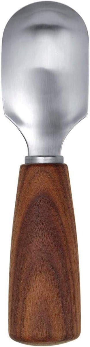 Fruitlepel - Eetlepel IJslepel - Vruchten Uithollen - Rondom Geslepen Rand - 165 cm - Walnoot