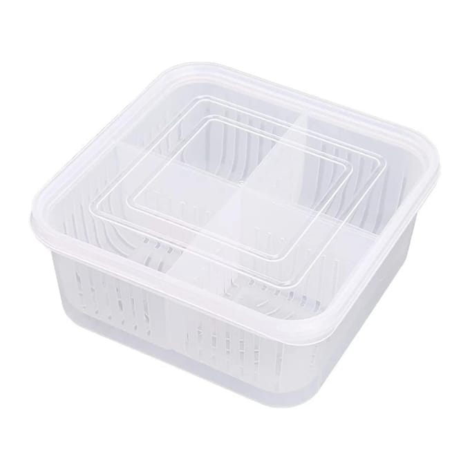 Groente Bewaardoos Keuken Ui en Knoflook Opbergdoos Fruit Opbergdoos white