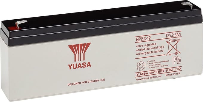 Industriële Batterij - Oplaadbaar - Back-up Stroom - Vlamvertragend - 178x34x64mm