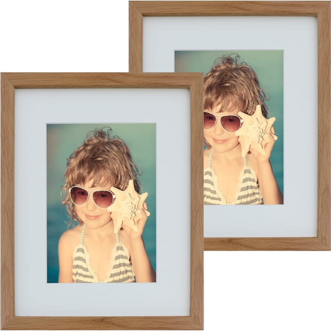 BD art Basic Serie - Eiken Fotolijst - 20x25 cm - Passe-partout 13x18 cm