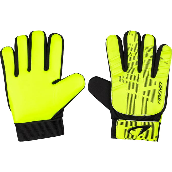 Avento Keepershandschoenen - Junior - Geel/Zwart - Maat M - PU Grip