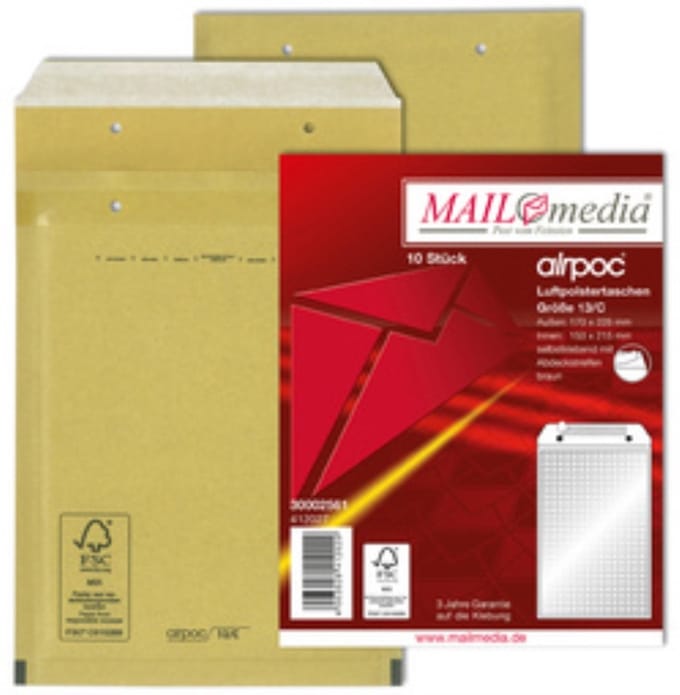 MAILmedia Luchtkussen Verzendtassen Type 14/D Bruin 14g
