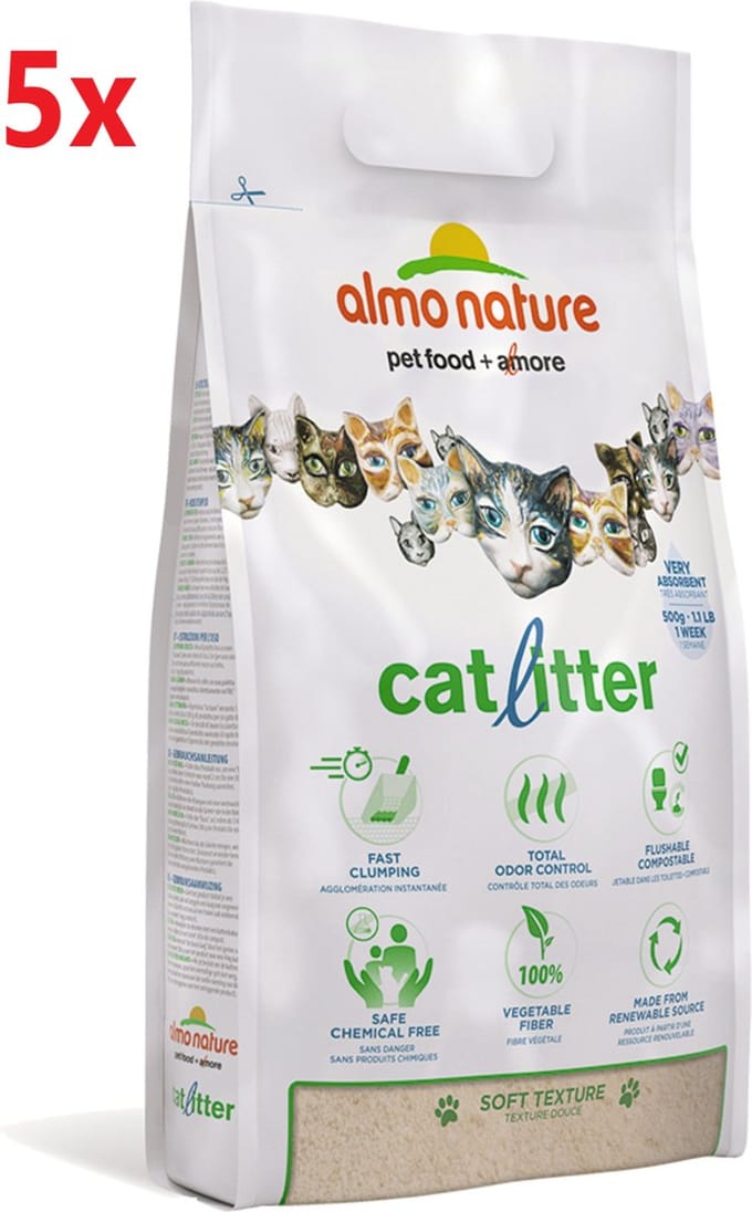 Almo Nature Catlitter - Kattenbakvulling - 5x2,27kg