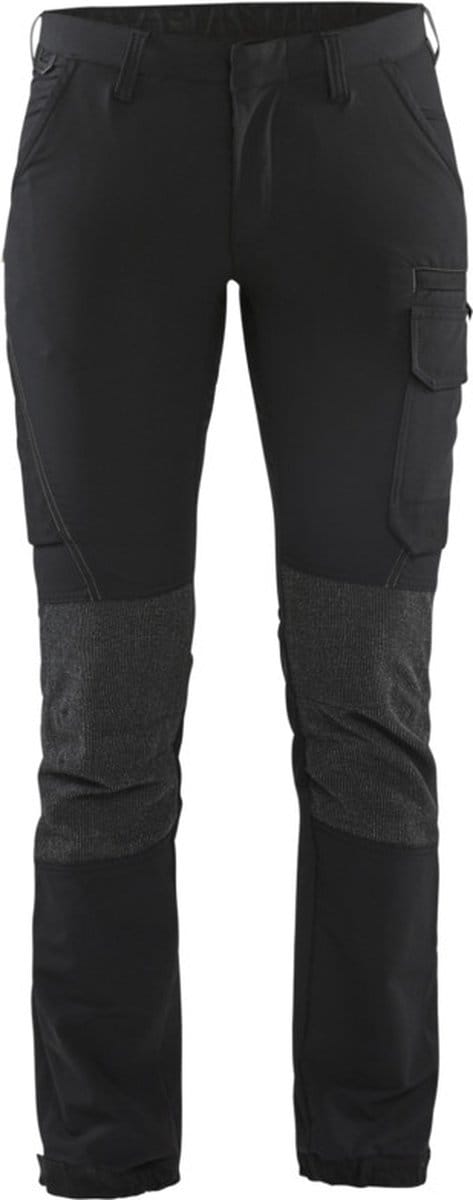 Blaklader Dames Service werkbroek 4-weg stretch 7122-1645 - Zwart/Donkergrijs - C46