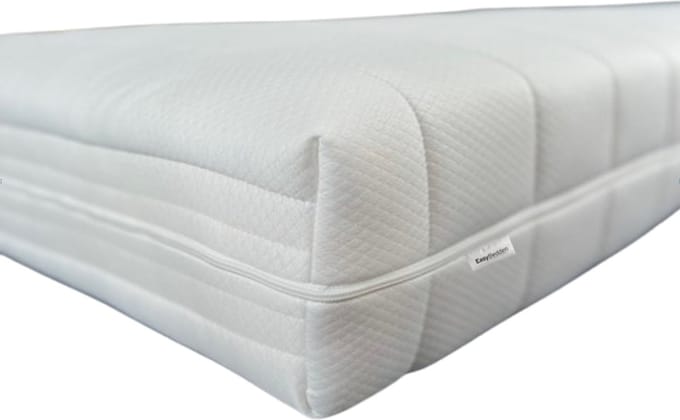 EasyBedden® Matras - 80x200 - Comfortschuim - premium plus tijk - 14 cm hoog - Stevig